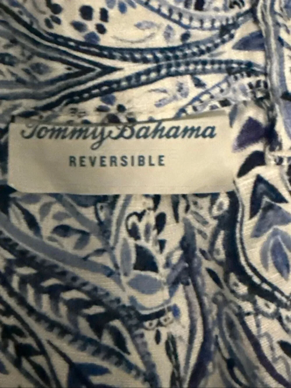Tommy Bahama Reversible Paisley Plaid Men’s Linen Shorts